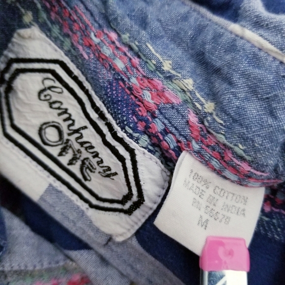 90s Y2K cottagecore grannycore shirt top blouse MEDIUM - Picture 4 of 4